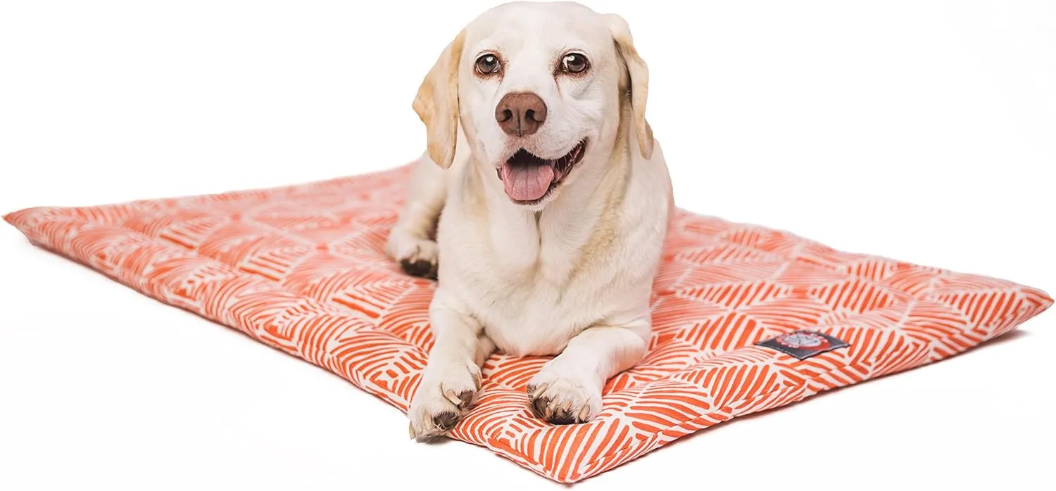 36" Charlie Salmon Orange Crate Dog Bed Mat By Majestic Pet Products