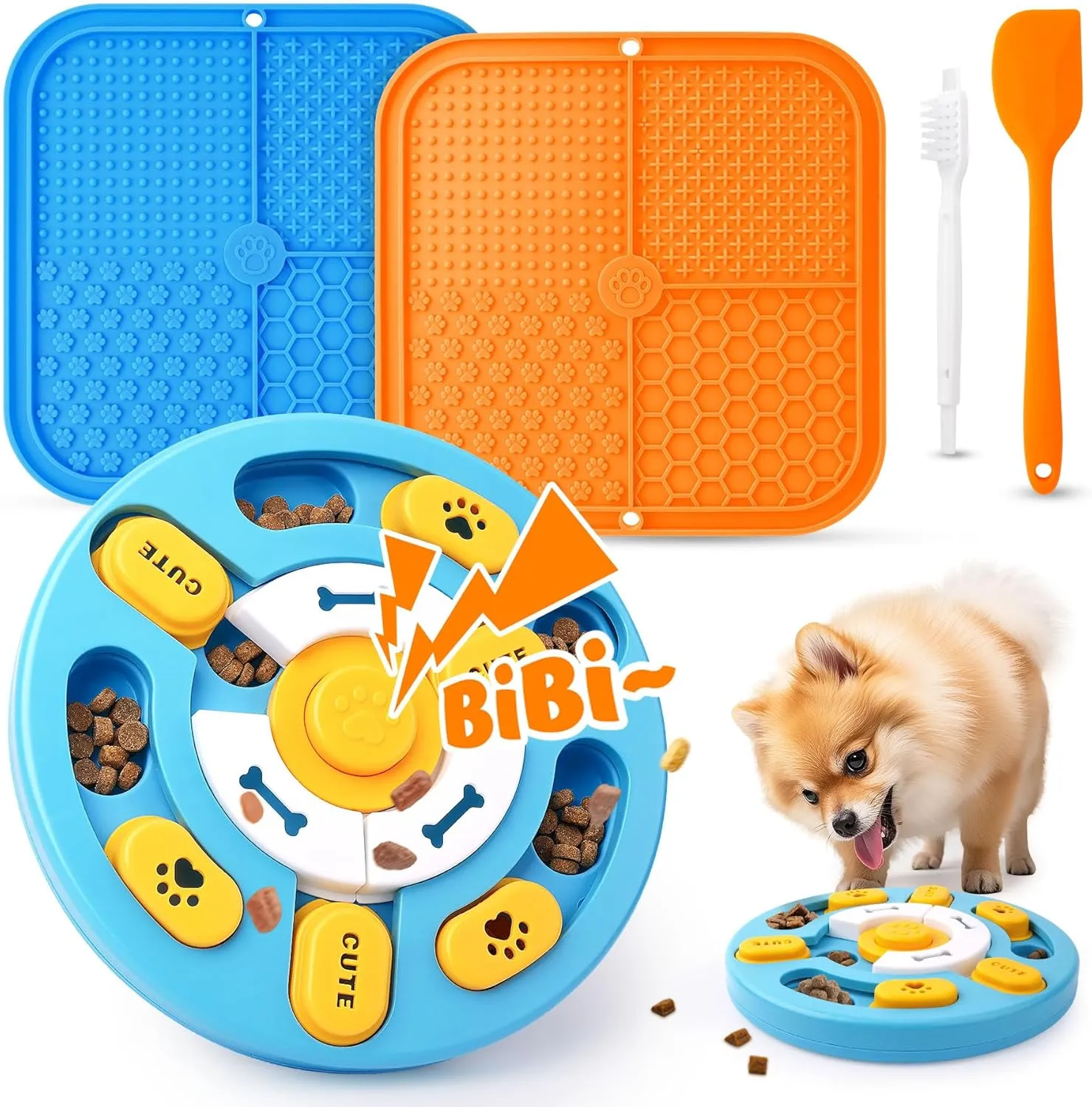 Advanced Dog Puzzle Toys for IQ Training & Mental Stimulation,Dog Lick Mat with Suction Cups for Anxiety Relief and Keeping Them Busy