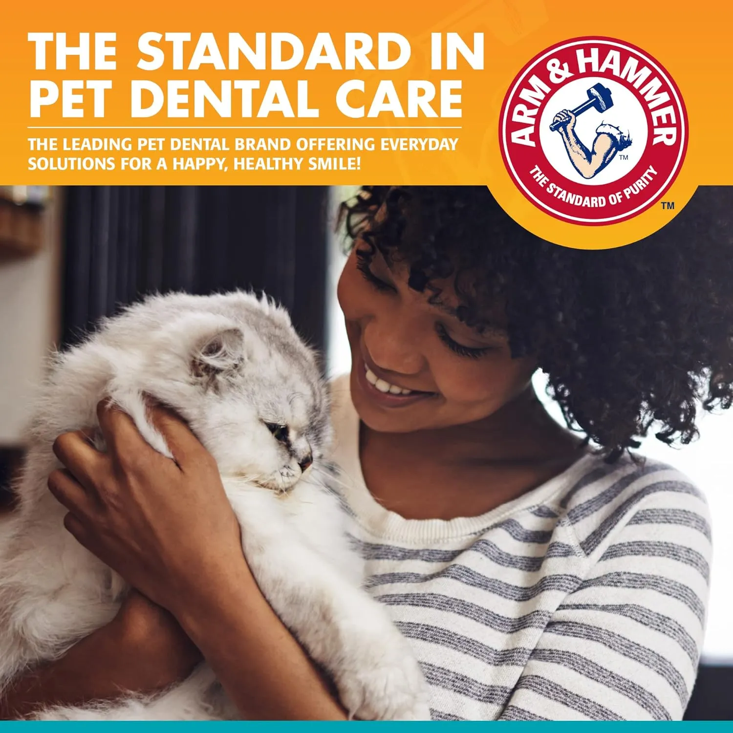Arm & Hammer Fresh Breath Dental Kit for Kittens | Cat Toothbrush and Toothpaste with Baking Soda | Cat Oral Care, Cat Dental Kit for Kittens in Tuna Flavor & Fresh Mint Scent, 3-Piece Kit | 72 Pack