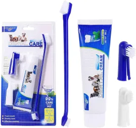 Best Cat Toothbrush & Toothpaste Kit for Sokoke Cat, Kittnens and Adult Cats - Natural Ingredients Reduce Plaque, Whiten Teeth, Freshen Breath