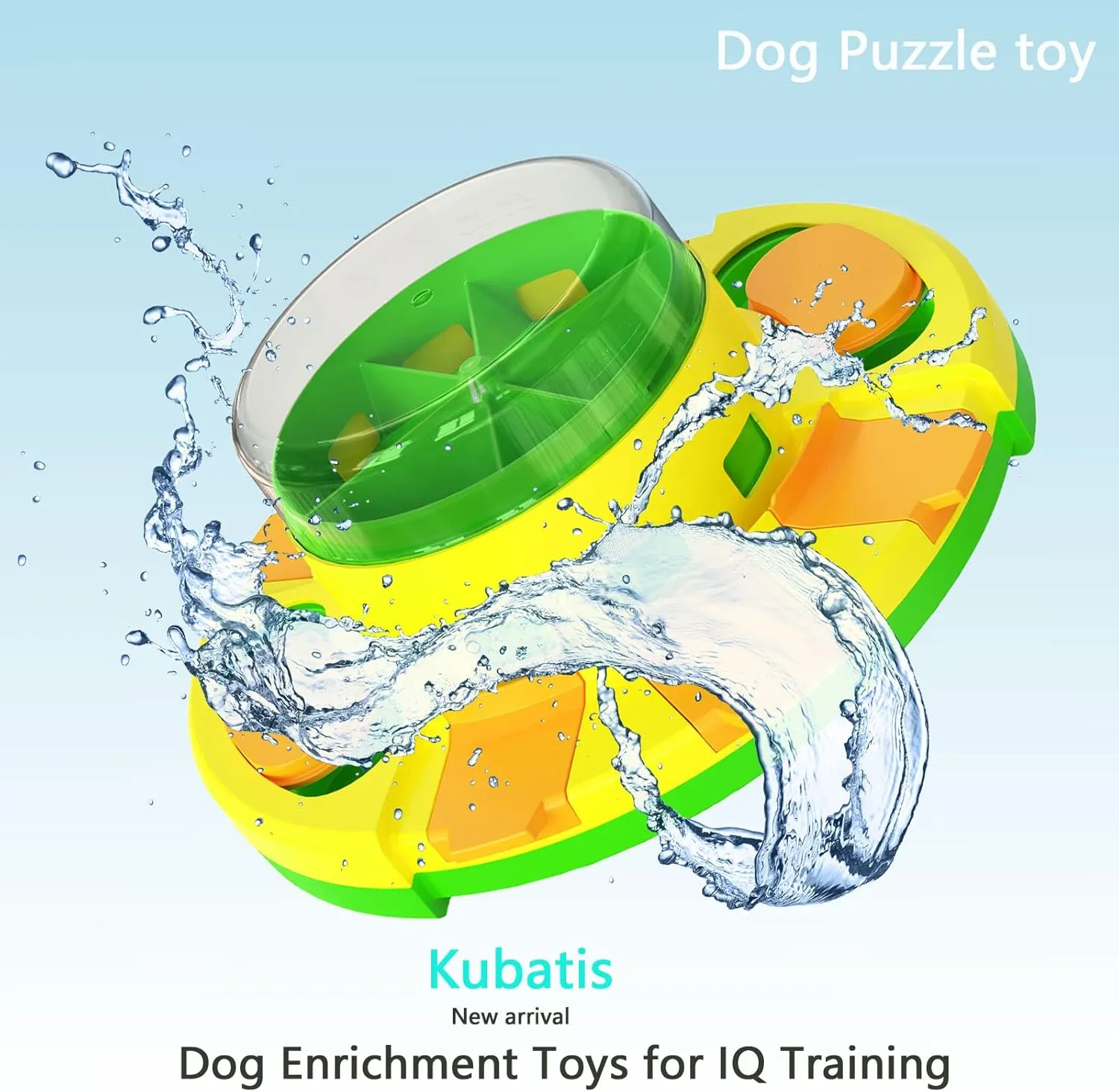 Dog Puzzle Toys Level 3 2 1, Interactive Enrichment Toys, Dog Food Dispenser for Mental Stimulation (Green)
