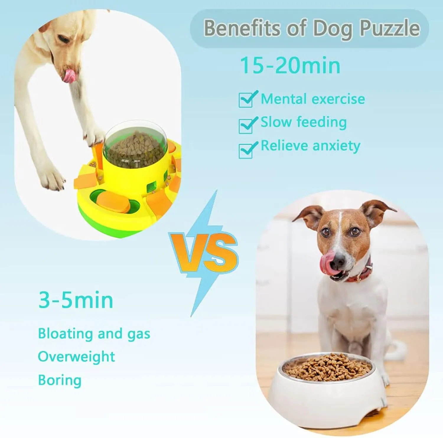 Dog Puzzle Toys Level 3 2 1, Interactive Enrichment Toys, Dog Food Dispenser for Mental Stimulation (Green)