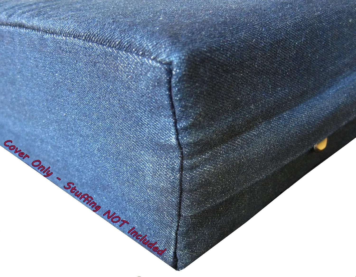 Dogbed4less DIY Durable Blue Denim Pet Bed External Duvet Cover and Waterproof Internal Case for 47"X29"X4" Extra Large Dog Bed - Replacement Covers only