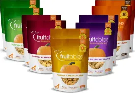 Fruitables Baked Pumpkin Dog Treats  Healthy Low-Calorie, Wheat-Free, Corn-Free, Soy-Free  Sweet Potato Training Treats for Dogs, 7 oz (10 Pack)