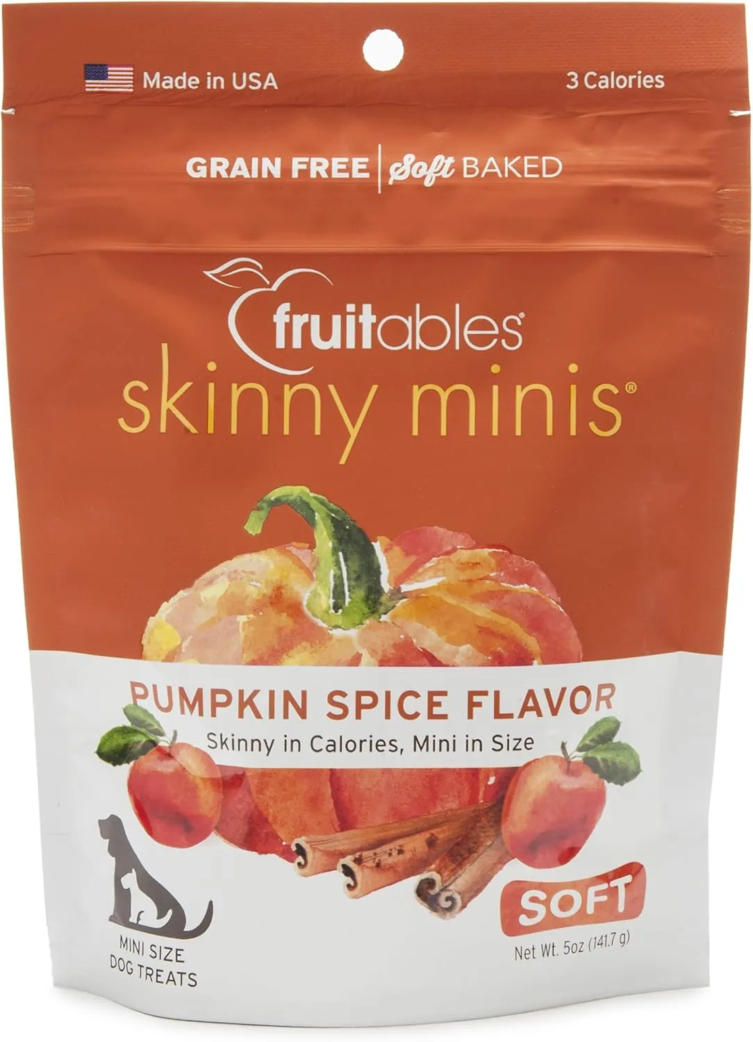 Fruitables Pumpkin Spice Dog Training Treats (895352002501)