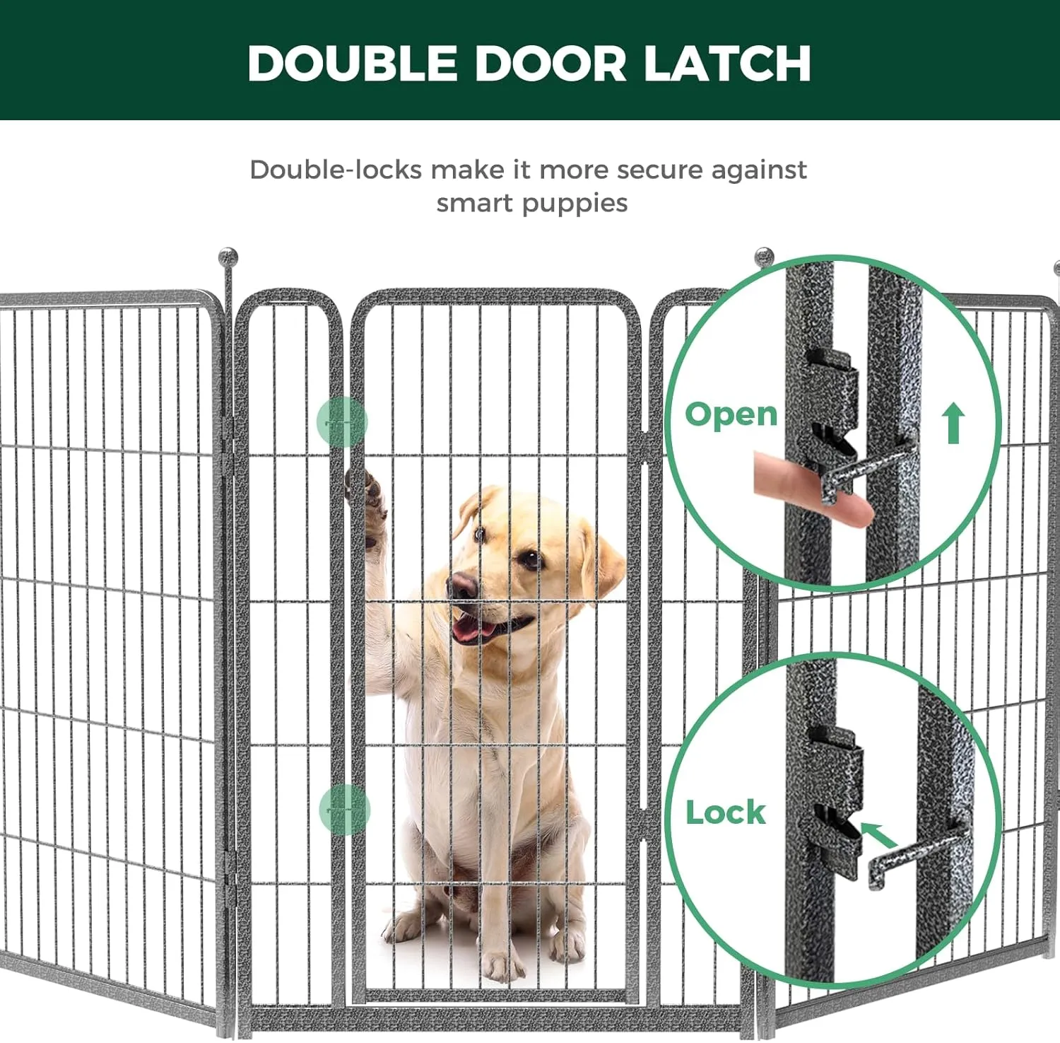 FXW Aster Dog Playpen Designed for Yard, 40inch 8 Panels
