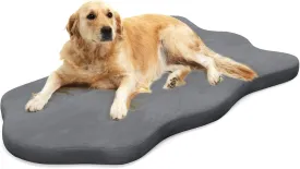 Giantex Memory Foam Dog Bed with Removable Washable Cover, Non-Slip Bottom, Egg Crate Foam Pet Sleeping Mat for Large Medium Dogs, 43 x 26 inch, Orthopedic Dog Bed Indoor Outdoor (Gray)