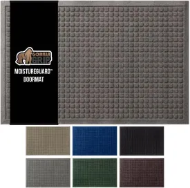 GORILLA GRIP Front Door Mat, 47x35, Indoor Outdoor Ultra Absorbent Moisture Guard Doormat, Absorbs Up to 6 Cups of Water, Stain and Fade Resistant, Rubber Backing Doormats, Captures Dirt, Charcoal