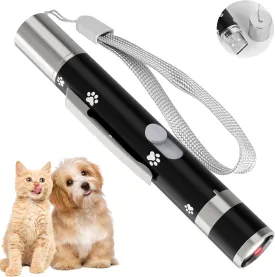 Interactive Cat Toy  Cat Toys for Indoor Cats, Long Range 7 Adjustable Patterns, Red Light Pointer Toy for Fun, Exercise, and Training  USB Rechargeable.