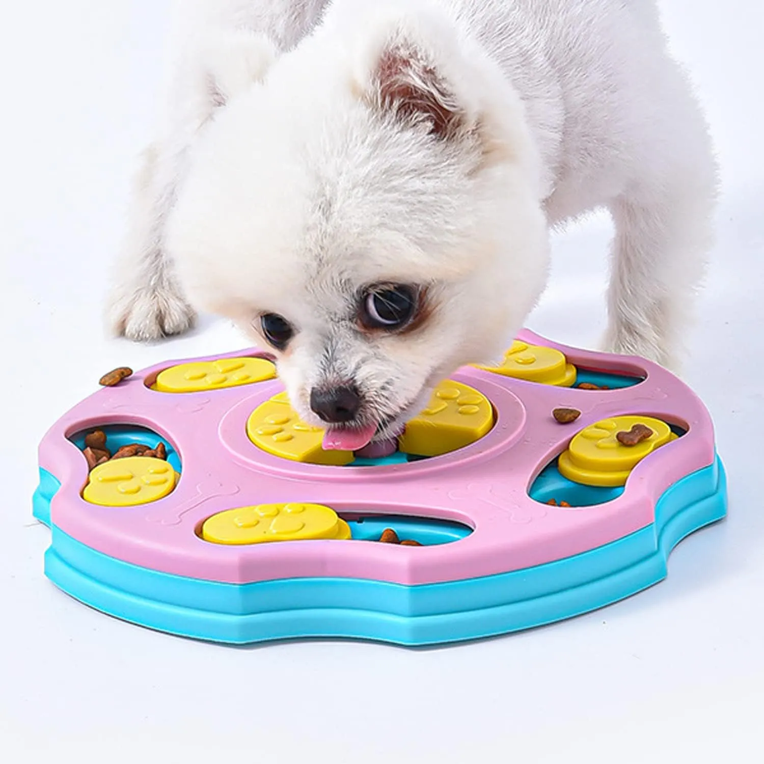 Interactive Puzzle Toy for Large, Medium, Small Smart Dogs - Enrichment and Mental Stimulation for Training - Treat Chew Gifts for Puppies & Cats