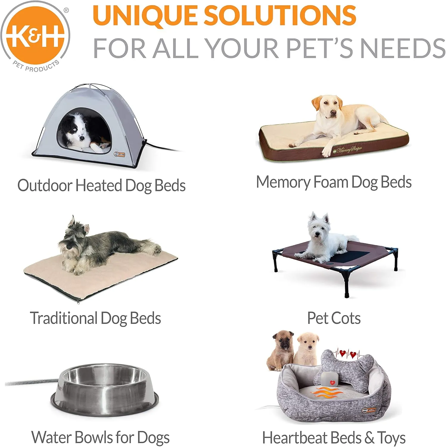 K&H Pet Products Heated Dog Bed Indoor, Thermo-Snuggly Sleeper with Removable Waterproof Heated Pad, Calming Pillow Pet Bed, Machine Washable, Safety Listed - Medium 26 X 20in Sage/Tan