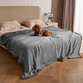 Kritter Planet Large Waterproof Bed Blanket for Intimacy, King Size Love Couples Bed Cover Leakproof, Reversible Protector Furniture Couch Cover for Dogs Pets, Washable, Stain Proof, Hair Resistant