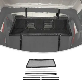 Linskip Trunk Pet Barrier Fit for 2007-2025 Jeep Wrangler JK JL 4XE Accessories, Rear Seat Isolation Net for Jeep Wrangler 4 Door Accessories