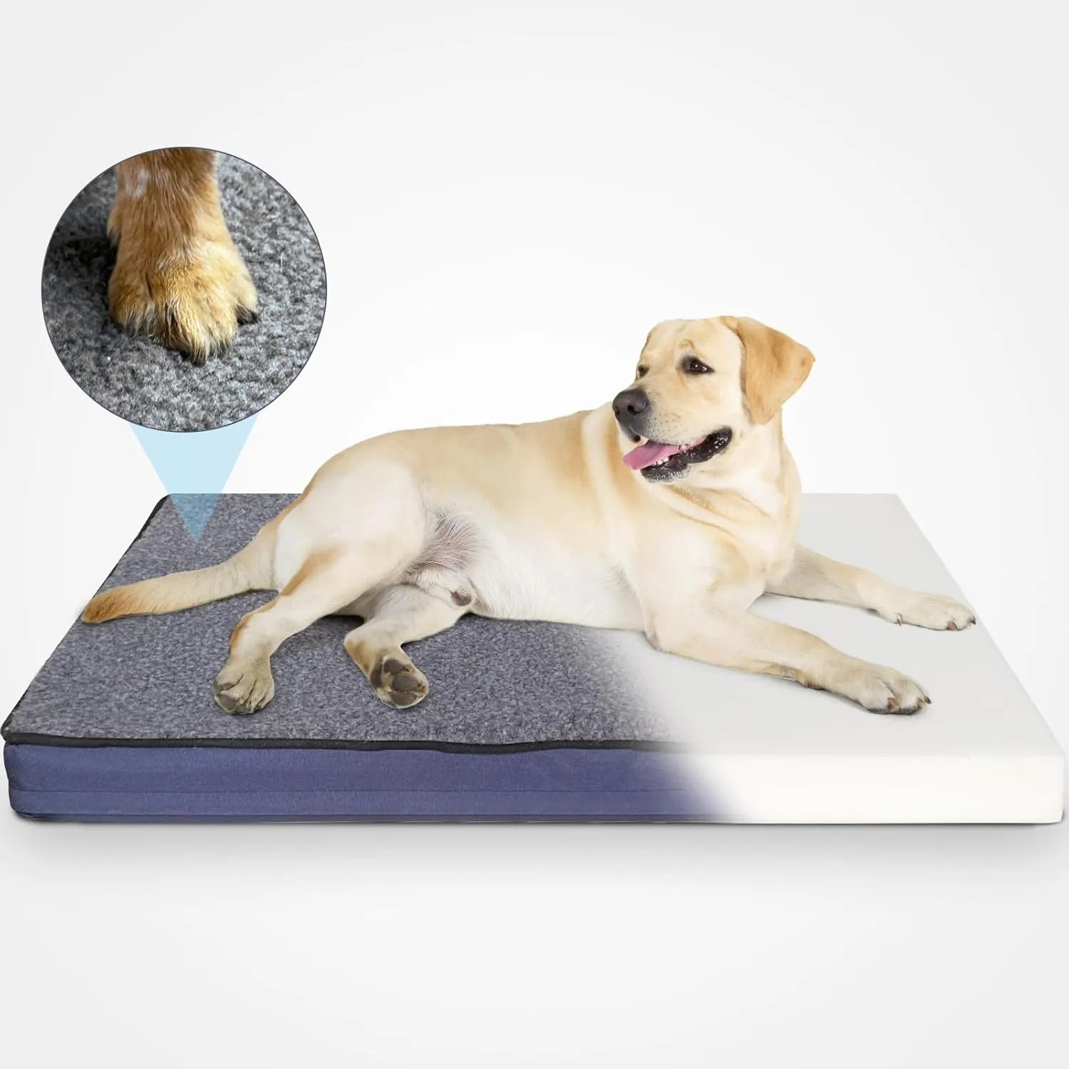 MARUNDA Outdoor Pet Heating Pad for Dogs & Cats - 100% Waterproof Memory Foam Outdoor Heated Cat Bed with Double Built-in AutoThermostat - Heated Pet Bed for Outside Animals (20 X 16 Inch, Heated)
