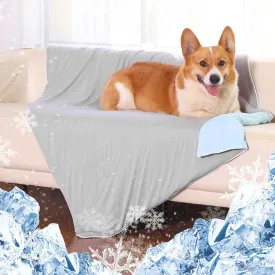 MARUNDA Premium Dog Cooling Blanket - Double Colors Design Washable Pet Mat, Q-MAX>0.4, Durable Dog Cooling Mat for Hot Weather