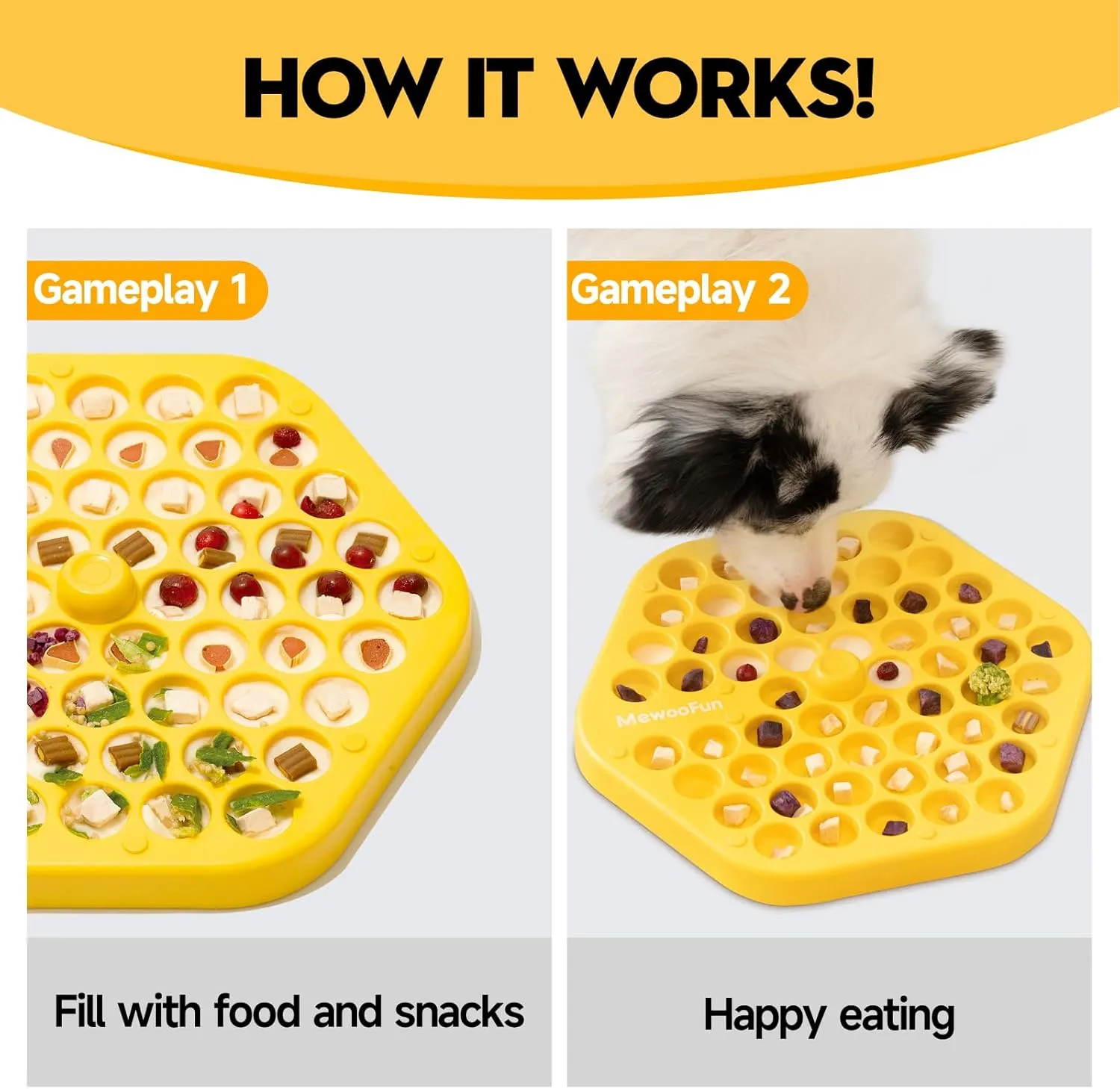 MEWOOFUN Dog Puzzle Toy, Pet Food Puzzle Feeder Toys for IQ Training,Dog Puzzles for Small/Medium/Large Smart Dogs,Dog Treat Puzzle Toys for Mental Enrichment