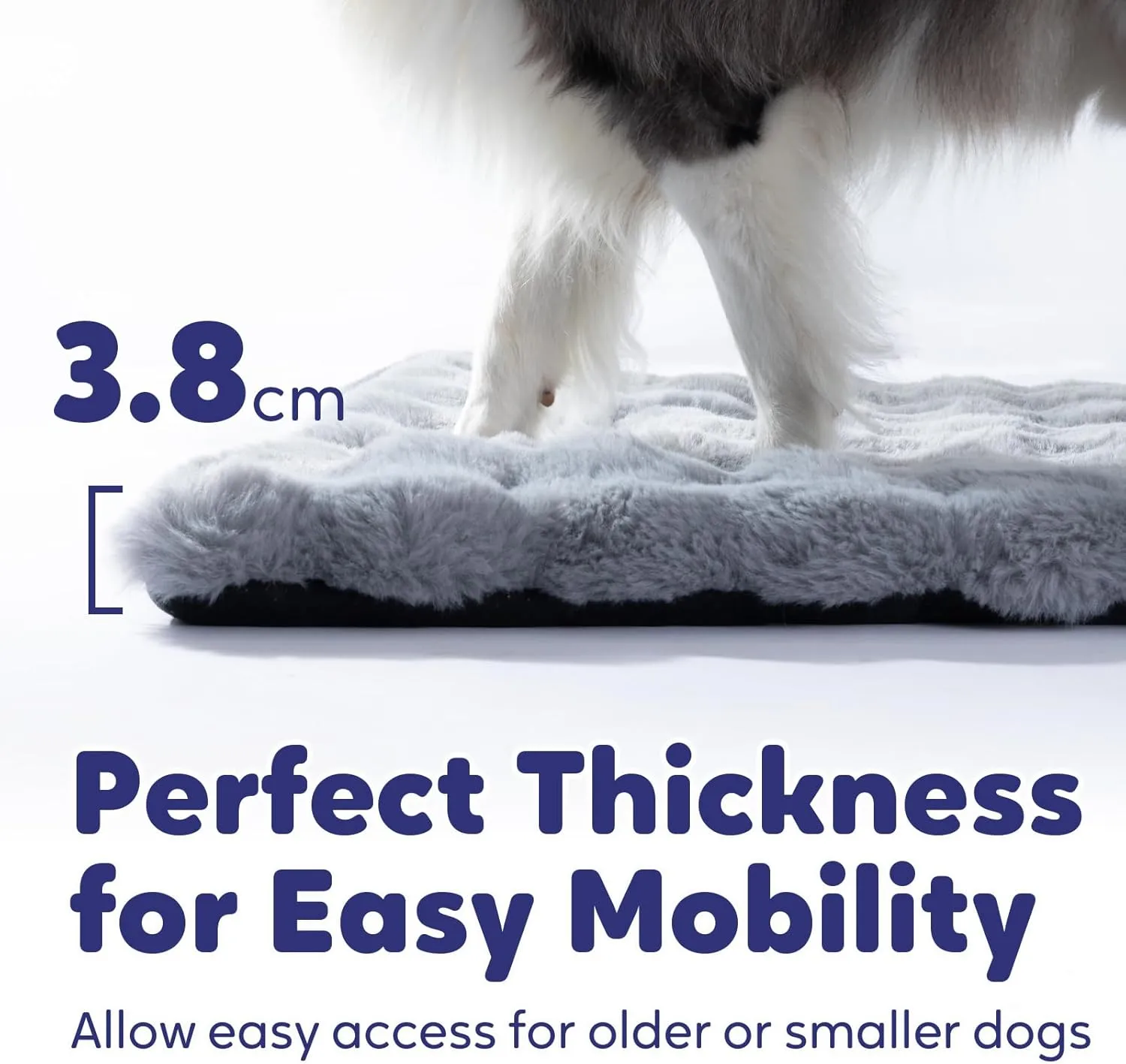 Mora Pets Dog Crate Pad Fluffy Dog Bed Mat for Large Dogs Plush Warm Washable Crate Mat for Cages 36 inch Kennel Pad Pet Pillow Mattress Flat Cushion for Sleeping Anti Slip Pink 36 x 24