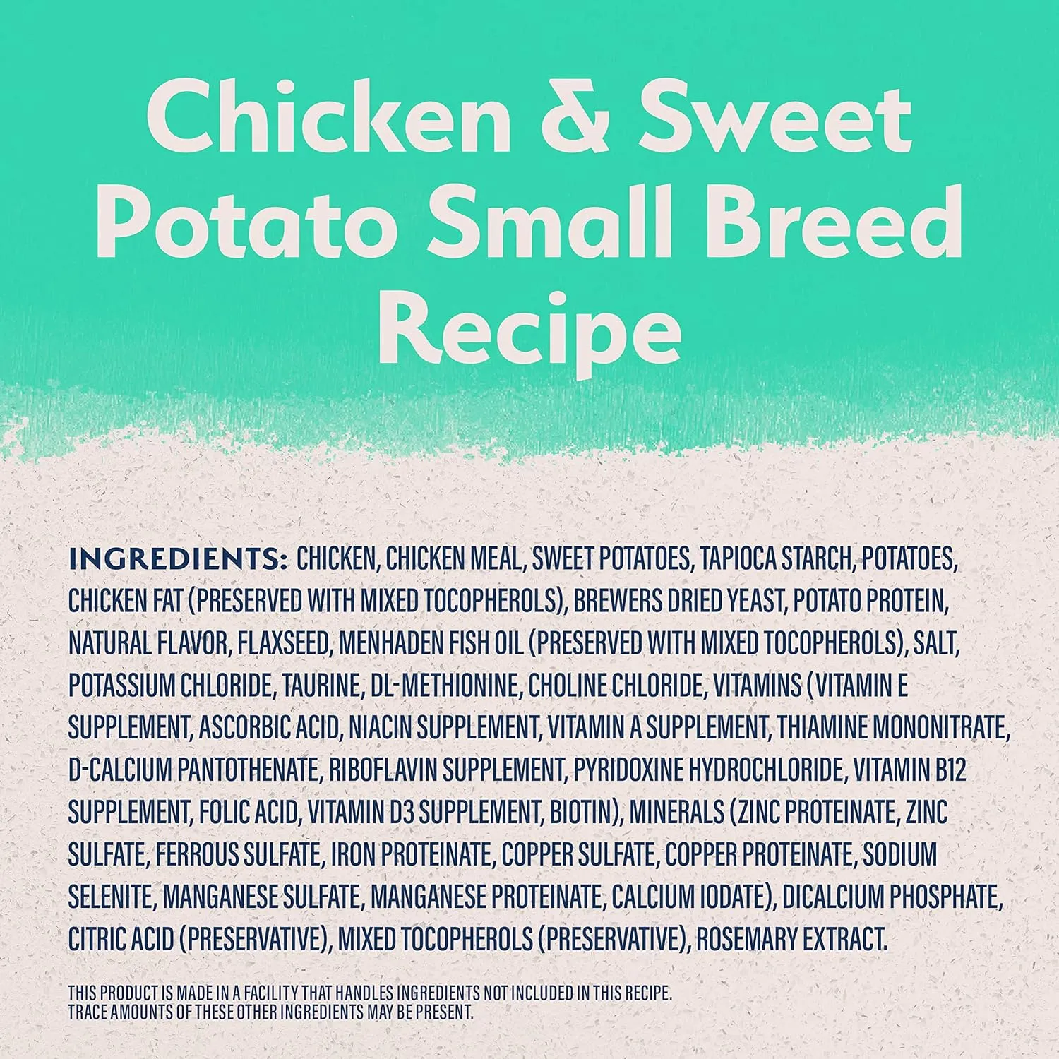 Natural Balance Limited Ingredient Small Breed Adult Grain-Free Dry Dog Food, Chicken & Sweet Potato Recipe, 4 Pound (Pack of 1)
