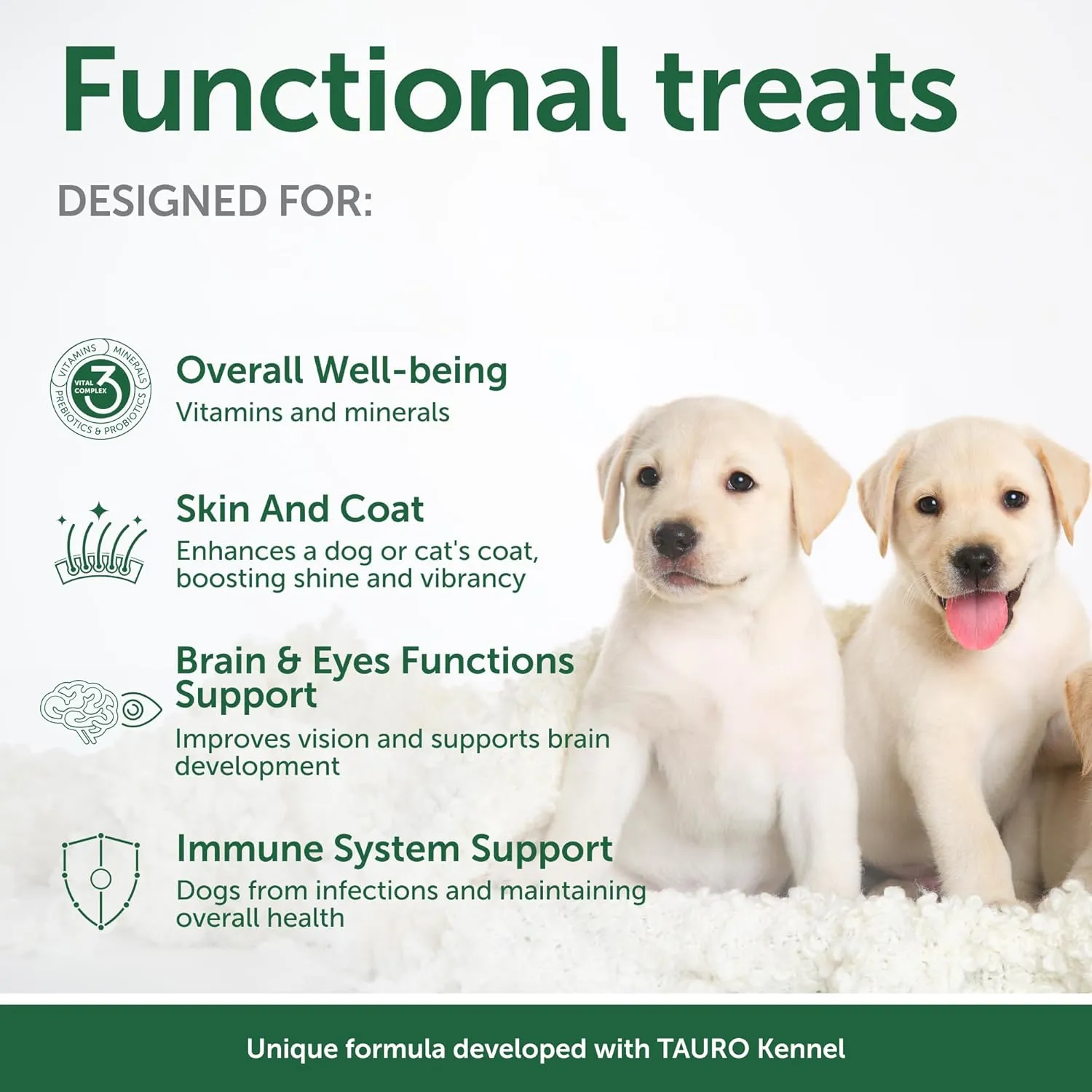 Nature's Protection Superior Care Grain-Free Healthy Dog Training Treats for Puppies - Immune Health Dog Treats with Salmon for Junior All Breeds White Dogs, 5.29 oz