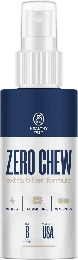 No Chew Spray for Dogs to Stop Chewing - 8 oz Anti Chew Bitter Spray for Furniture, Wires, Wood - Extra Bitter and Sting Free