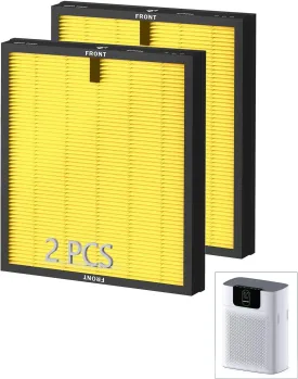 Official Genuine HY4866 Replacement Filter TRUE HEPA Filter, Four-layer high-efficiency Purification Suitable for WESTHEY HY4866 Air Purifier, Pet Filter 2 PCS