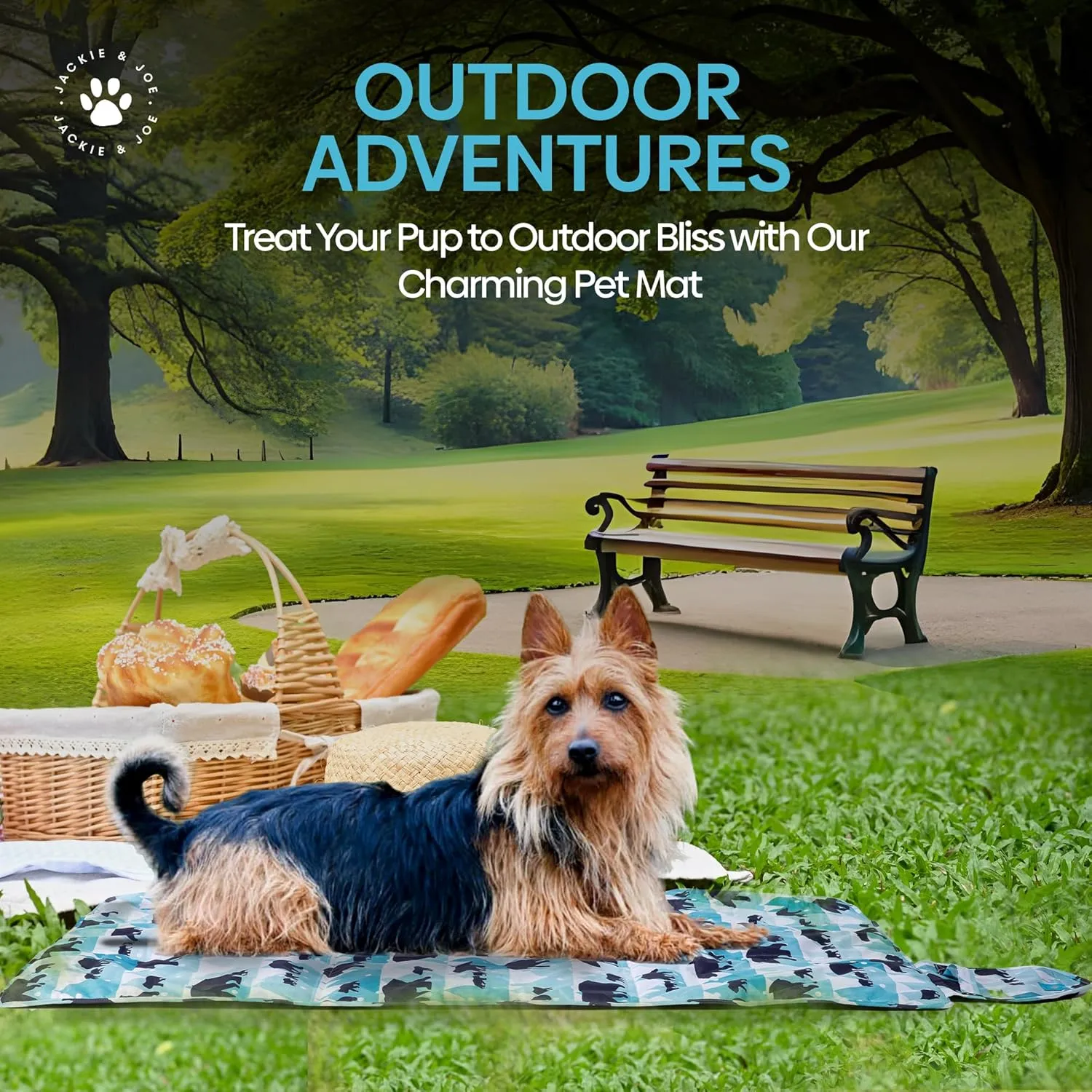 Outdoor and Indoor Dog Bed Lightweight, Portable, Camping Travel Pet Mat, Durable Kennel and Travel Crate, Easy to Clean, Large Dogs Compact with Shoulder Straps