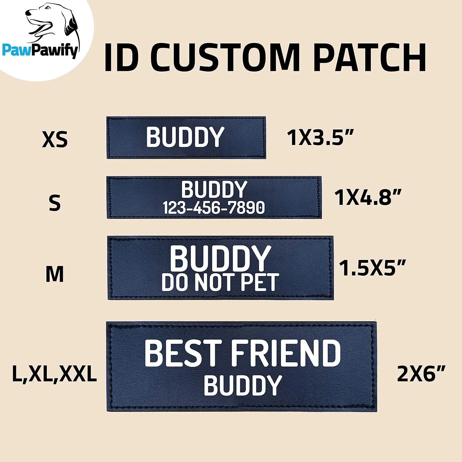 PawPawify Custom No Pull Dog Harness with Name and Phone Number, Heavy Duty Personalized Pet Vest to Prevent Tugging, Pulling, or Choking, Training and Walking (Pink, XS (Chest 14-17in))
