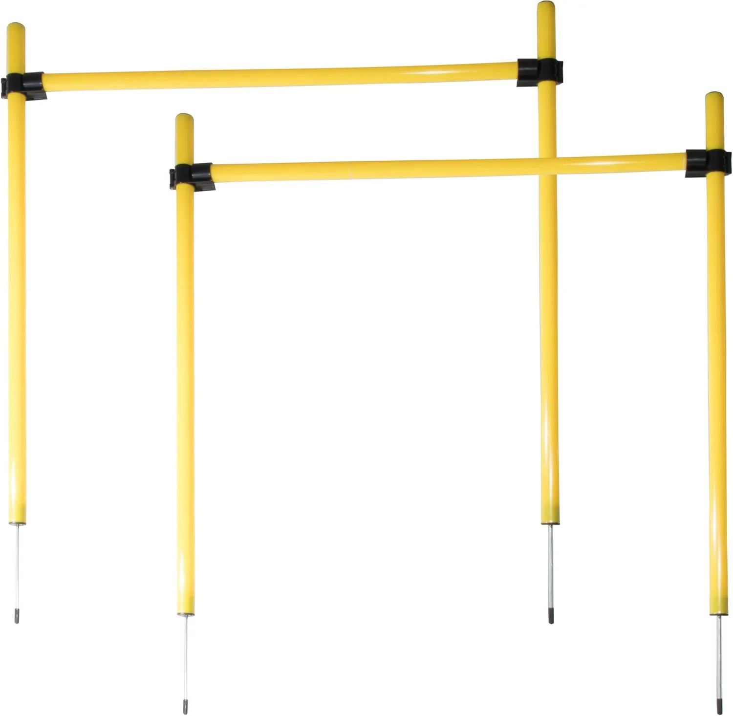 PET LIFE 'Jumping Hurdle' Collapsible Travel Folding Outdoor Performance Agility Pet Dog Trainer Training Kit, One Size, Green/Yellow