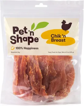 Pet 'n Shape Chik 'n Breast Jerky Dog Treats - 1 Pound