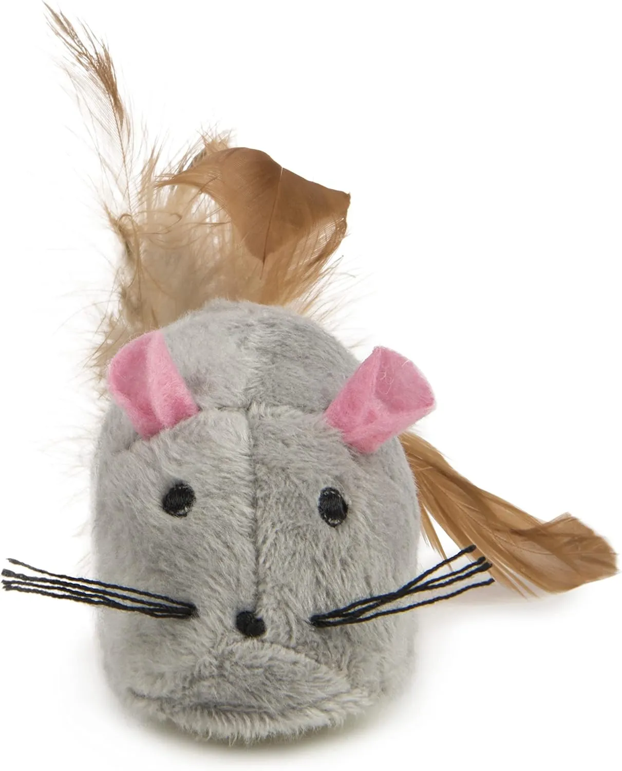Petlinks Bumper Mouse Electronic Motion Pet Toy for Cats & Kittens, Cruising, Battery Powered, Fun & Engaging Play, Encourages Exercise - Gray, One Size