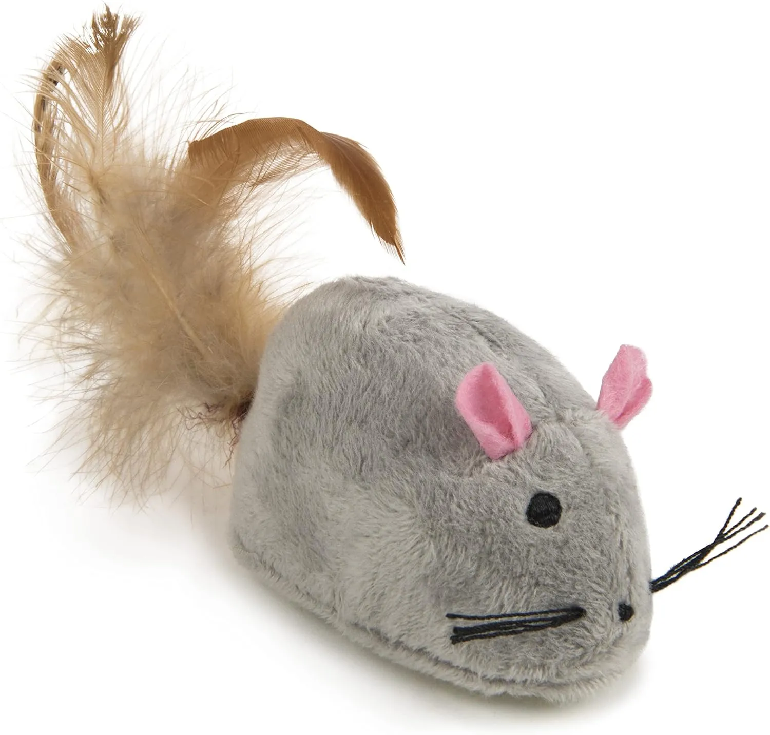 Petlinks Bumper Mouse Electronic Motion Pet Toy for Cats & Kittens, Cruising, Battery Powered, Fun & Engaging Play, Encourages Exercise - Gray, One Size