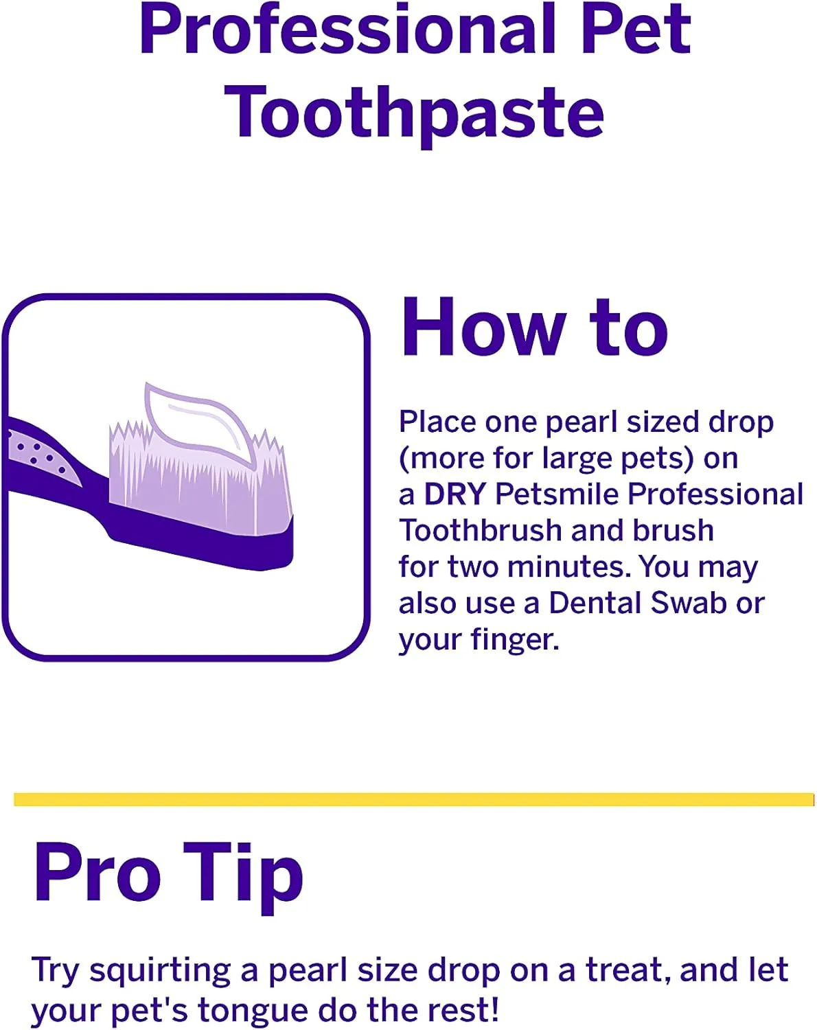 Petsmile Professional Pet Toothpaste for Cats & Dogs - Only VOHC Accepted Toothpaste - Clinically Proven to Control Plaque & Tartar Calprox Formula (London Broil, 2.5 Oz)