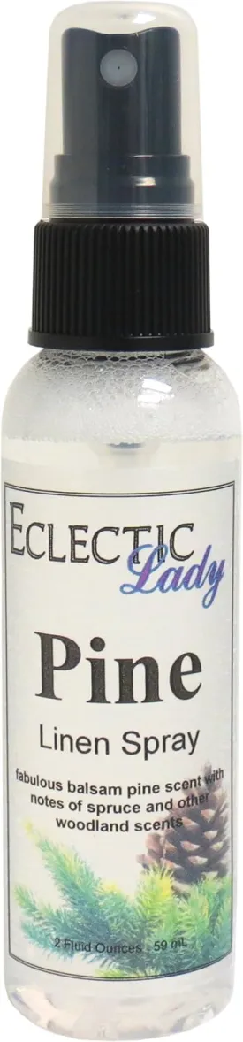 Pine Linen Spray (Double Strength), 8 ounces - Eclectic Lady Sheet and Linen Spray - No Artificial Colors, Parabens, or Preservatives - Long-Lasting Scent for Bed, Fabric & Pillow