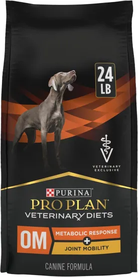 Pro Plan Veterinary Diets Purina OM Metabolic Response Plus Joint Mobility Dry Dog Food - 24 lb. Bag