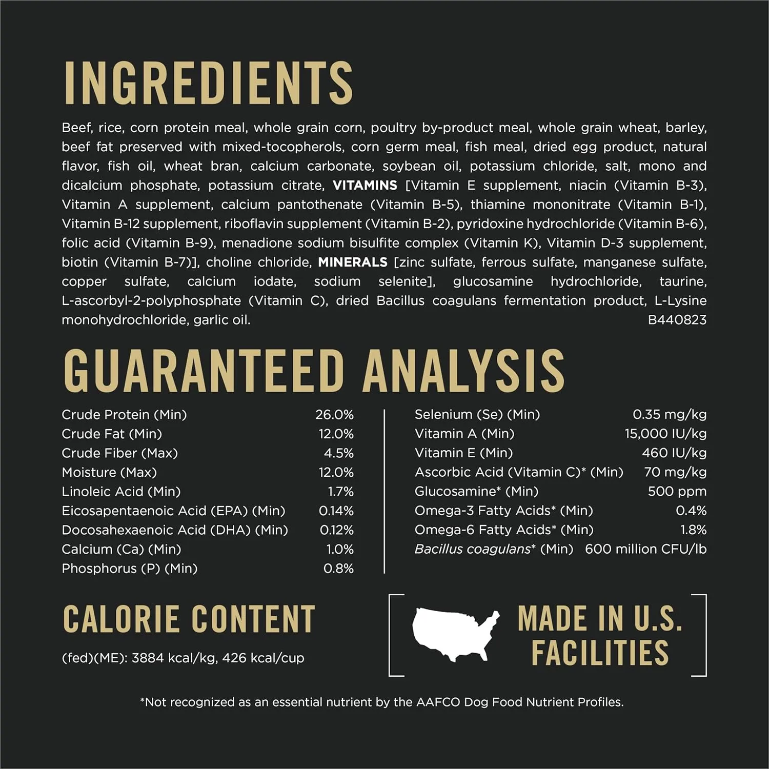 Purina Pro Plan Large Breed Dry High Protein Dog Food with Probiotics for Dogs, Beef and Rice Formula - 34 lb. Bag