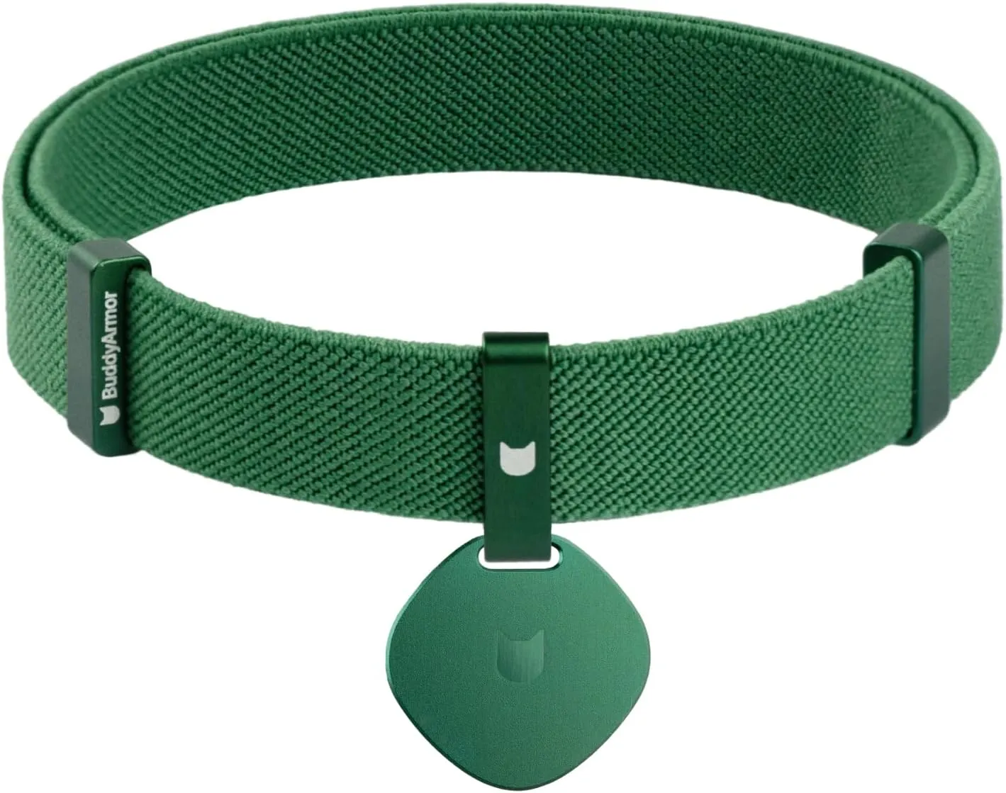 Safety Cat Collar and ID Tag Set - Elastic Quick Release Non Breakaway Cat Collar Personalized Anodized Aluminum Engraved Pet Name Tag, Lightweight for Kitten Small Large Cats