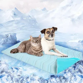 SCENEREAL Dog Cooling Mat for Crate, Thicken Self-Cooling Dog Pad Reversible (Cool & Warm), 36"x23" Pet Cool Bed for Medium L XL Dogs,Kennel Sofa Mats Machine Washable, Durable Non-Toxic Gel, Outdoor