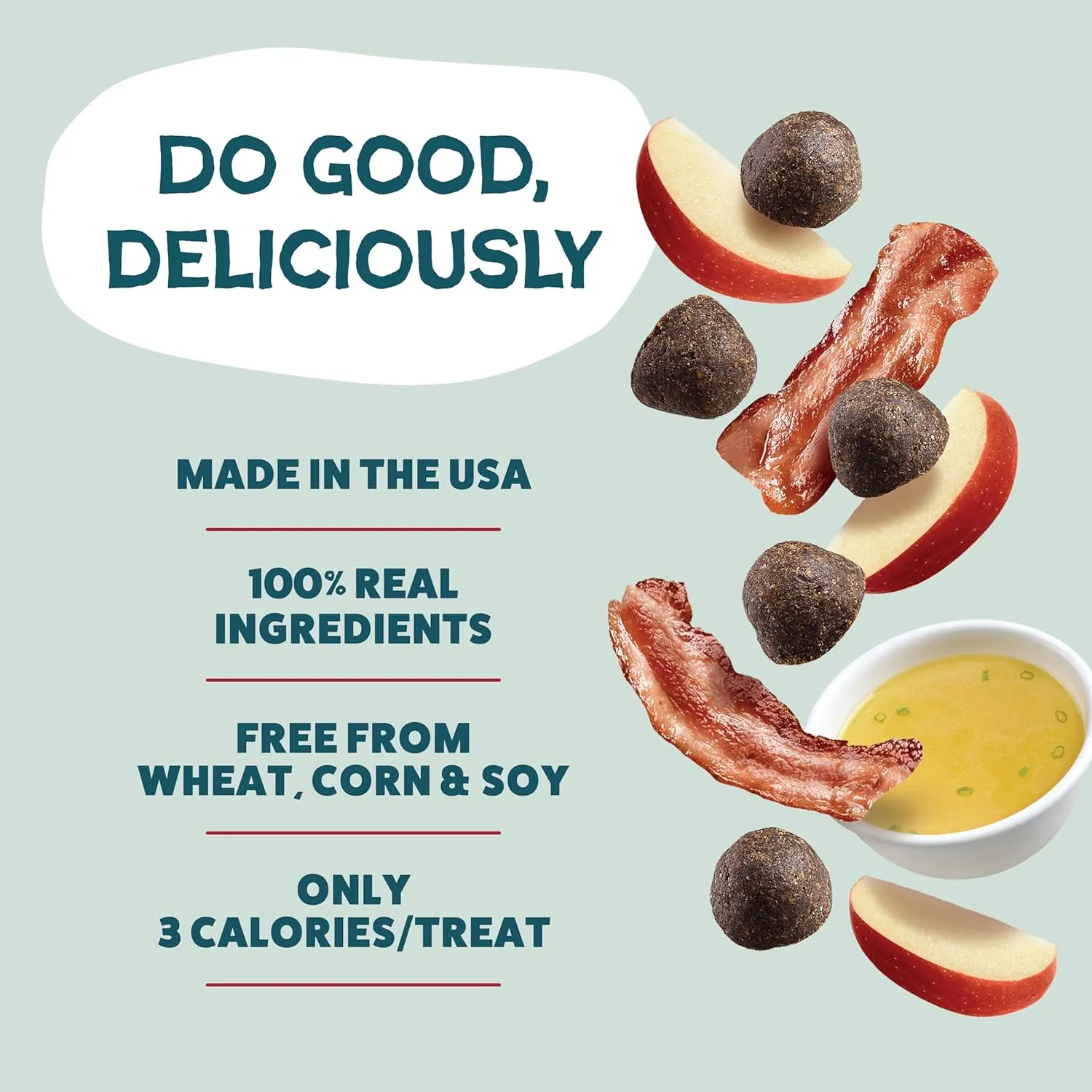 Shameless Pets Dog Training Treats, Bacon Bone Broth Bits - Natural & Healthy Puppy Dog Treats - Soft Training Treats for Dogs with Naturally Occurring Collagen - Medium Dog Treats, 8 oz (Pack of 1)