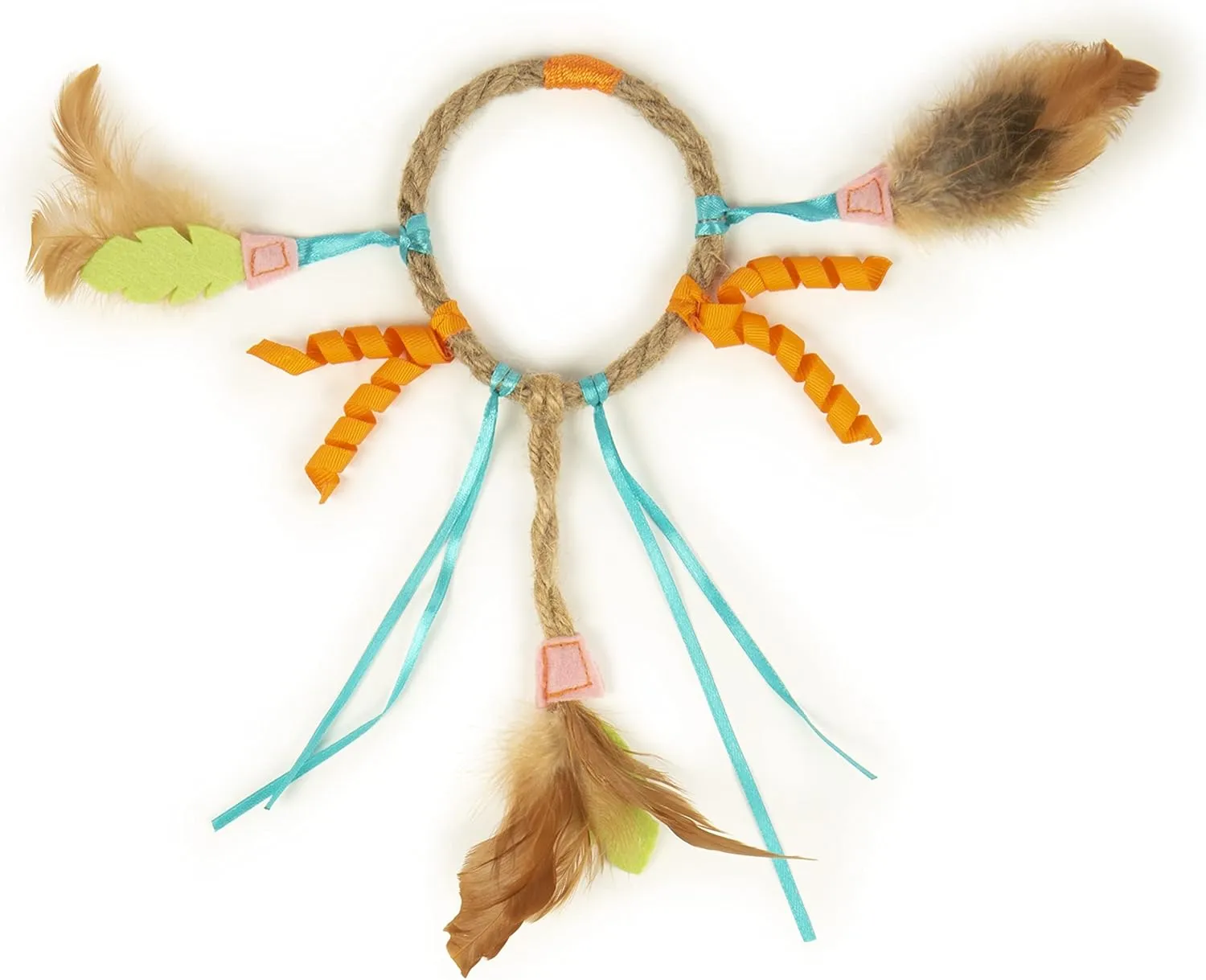 SmartyKat Dream Dangler 2-in-1 Hanging Feather Cat Toy - Multi Color, One Size