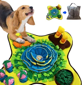 Snuffle Mat for Dogs Large Size 28.7 X 28.7 in. Tire Your Dogs Out Activity Mat for Boredom and Stimulation, Higher Entertainment Value for Large, Medium, Small Puppies