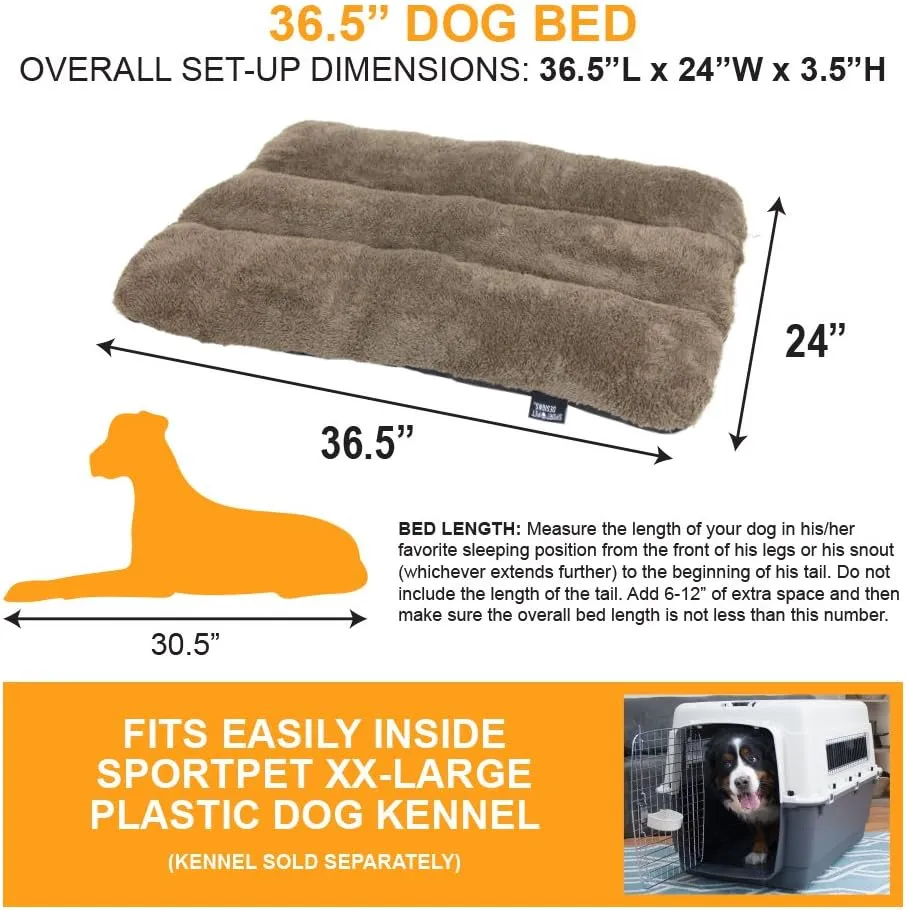 SportPet Designs Waterproof Pet Bed - Fits SportPet Plastic Dog Kennel, 36 inches