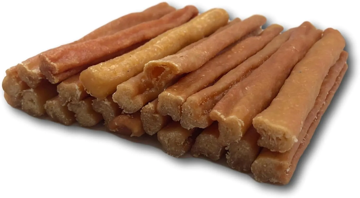 Top Dog Chews Turkey Tendon Round -Soft -Made in The USA - Large 1LB/ 16oz/ 453g (6", Roasted)
