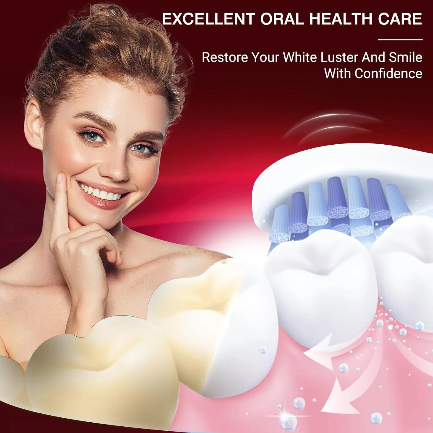 Upgraded SP-8 Probiotic Whitening Toothpaste, probiotic whitening Formula with 4 Kinds of probiotics, Mint Flavor freshens Breath, removes Plaque, Protects Tooth Enamel, Perfect for Family Oral Care