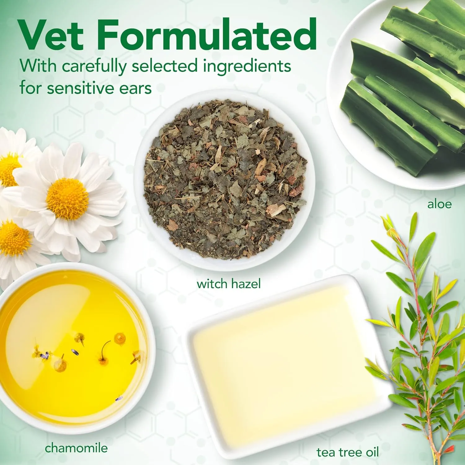 Vet's Best Dog Ear Relief Wash - Alcohol-Free No-Sting Formula - Controls Odors & Itching - Cleans Wax & Debris - 16 Ounces