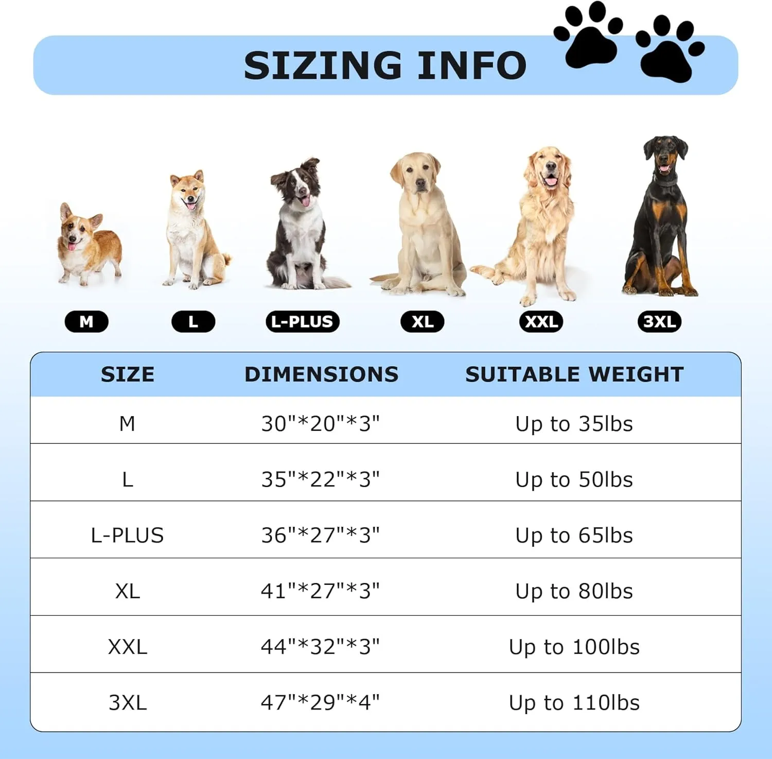 Washable Extra Large Dog Bed Covers Soft Plush Replacement, Waterproof Dog Bed Liner, Pet Bed Cover with Zipper 41x27x3 Inches, Grey, Cover Only