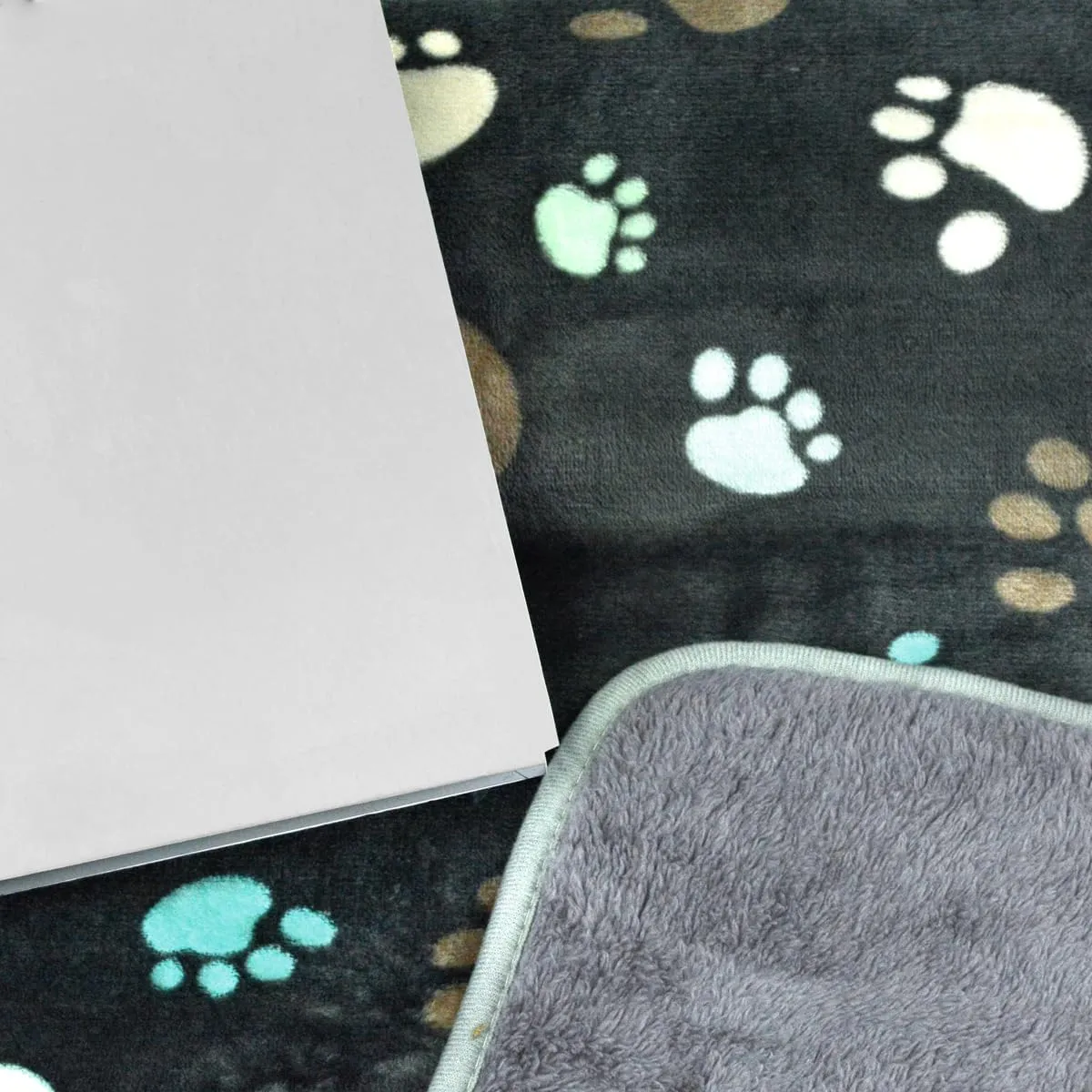 Waterproof Dog Blankets for Large Dogs, 41" x 31" Dog Blanket Washable, Soft Fluffy Flannel Pet Blanket Mat Cover for Bed Couch, Cute Print Puppy Blanket