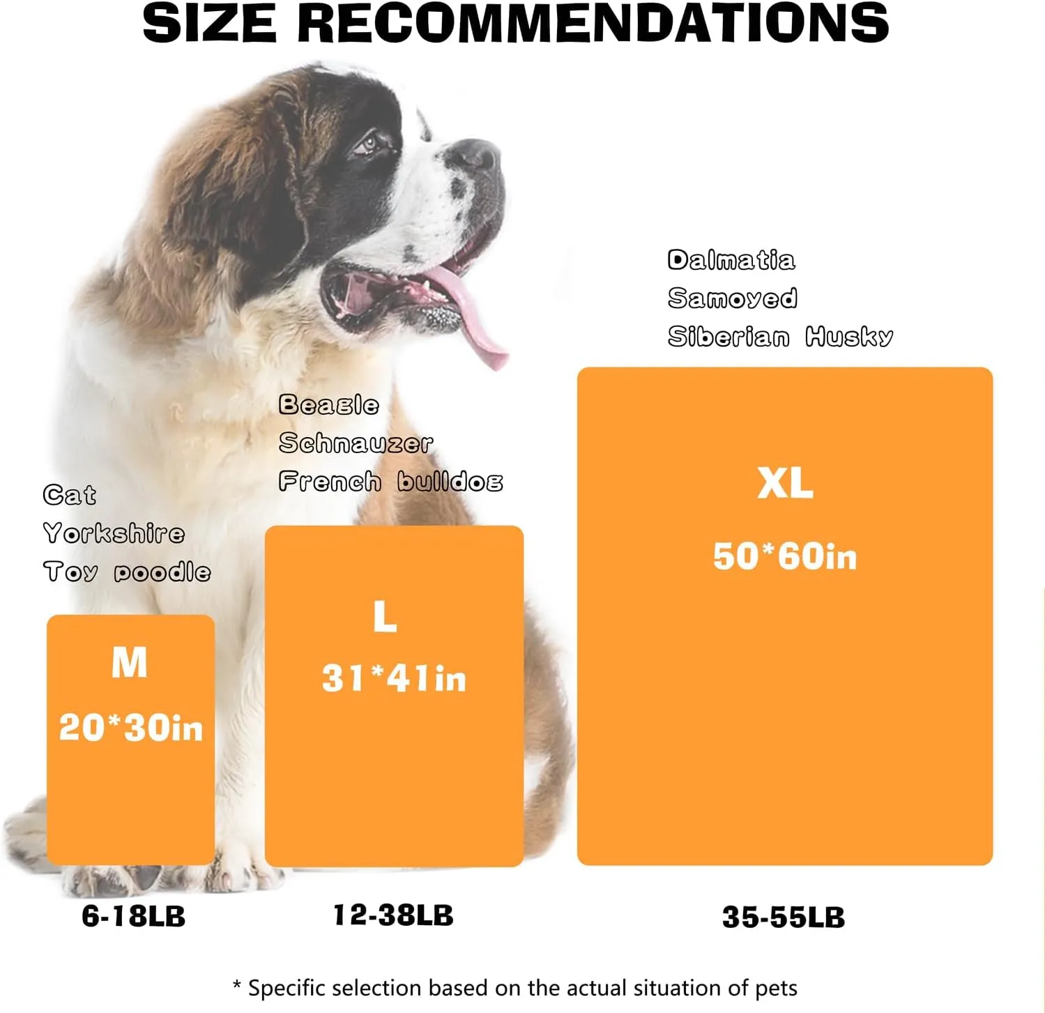 Waterproof Dog Blankets for Large Dogs, 41" x 31" Dog Blanket Washable, Soft Fluffy Flannel Pet Blanket Mat Cover for Bed Couch, Cute Print Puppy Blanket