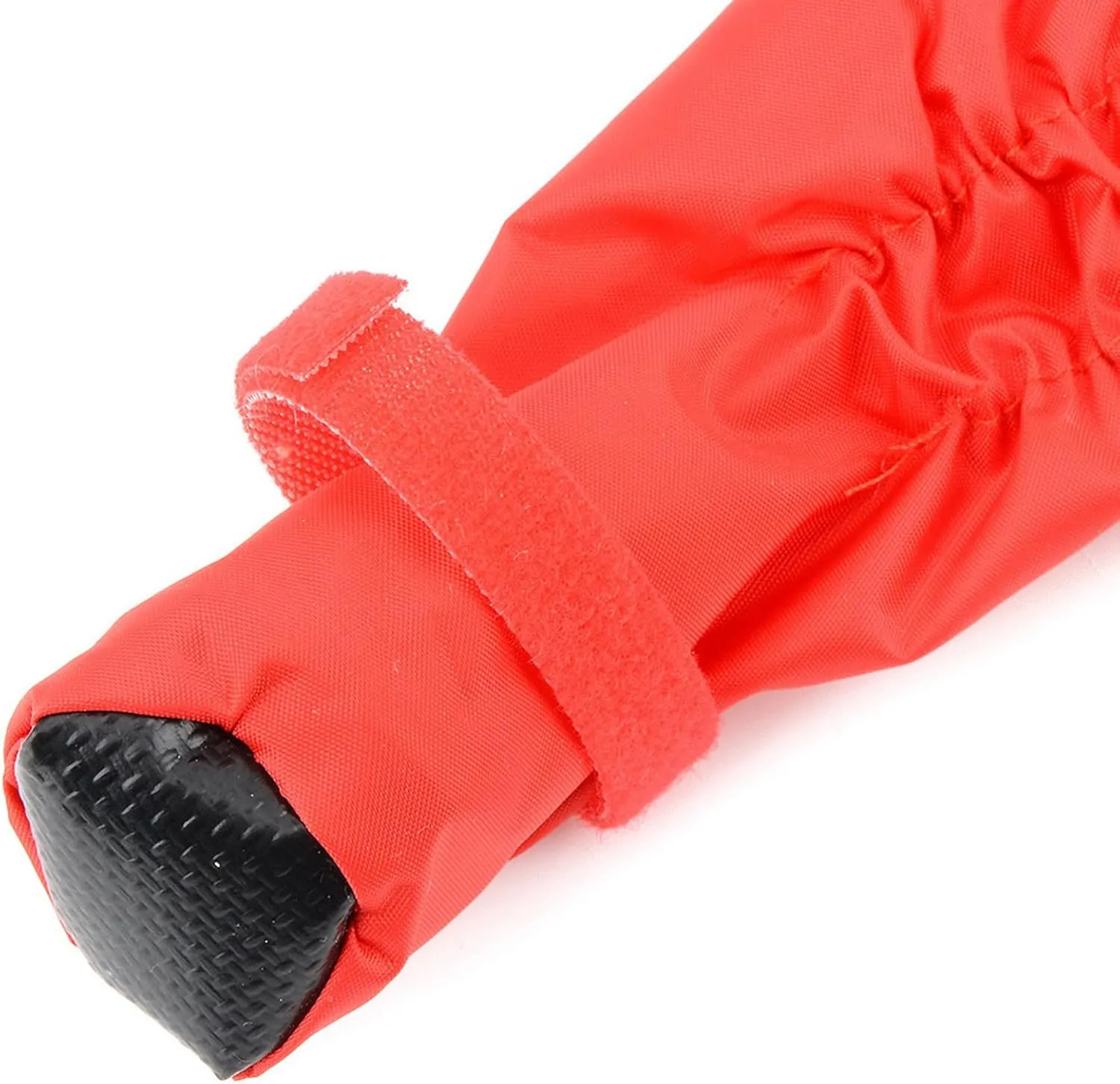 Zunea Waterproof Dog Raincoat with Hood for Small Dogs Rain Poncho Jumpsuit with Rain Boots Puppy Hooded Slicker Rainwear Four-Legged Pet Rain Jacket for Walking Red M